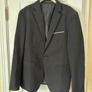 Men's/Teen's 3-piece Black Suit - Size S/36R
